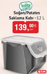 HOBBY LİFE SOĞAN/PATATES SAKLAMA KABI 12 L HOBBY LİFE SOĞAN/PATATES SAKLAMA KABI 12 L